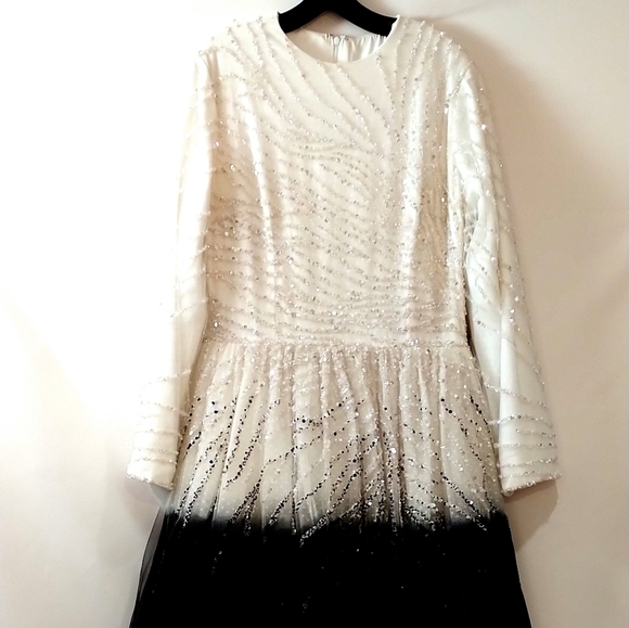 Wedding Gown MOB or SOB Custom Made Size M Beaded Ball Gown Modest Style Long - Picture 3 of 5